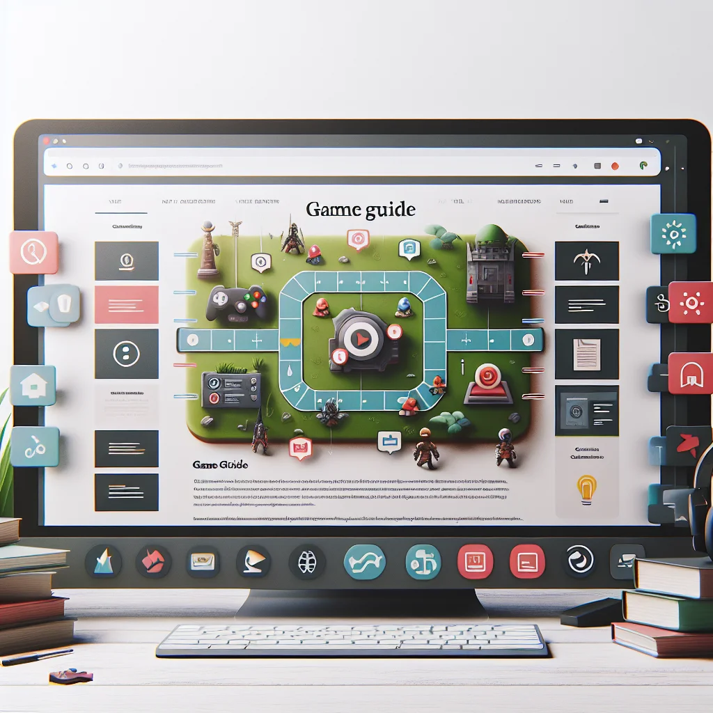 Imagem de navegação em guias de jogos