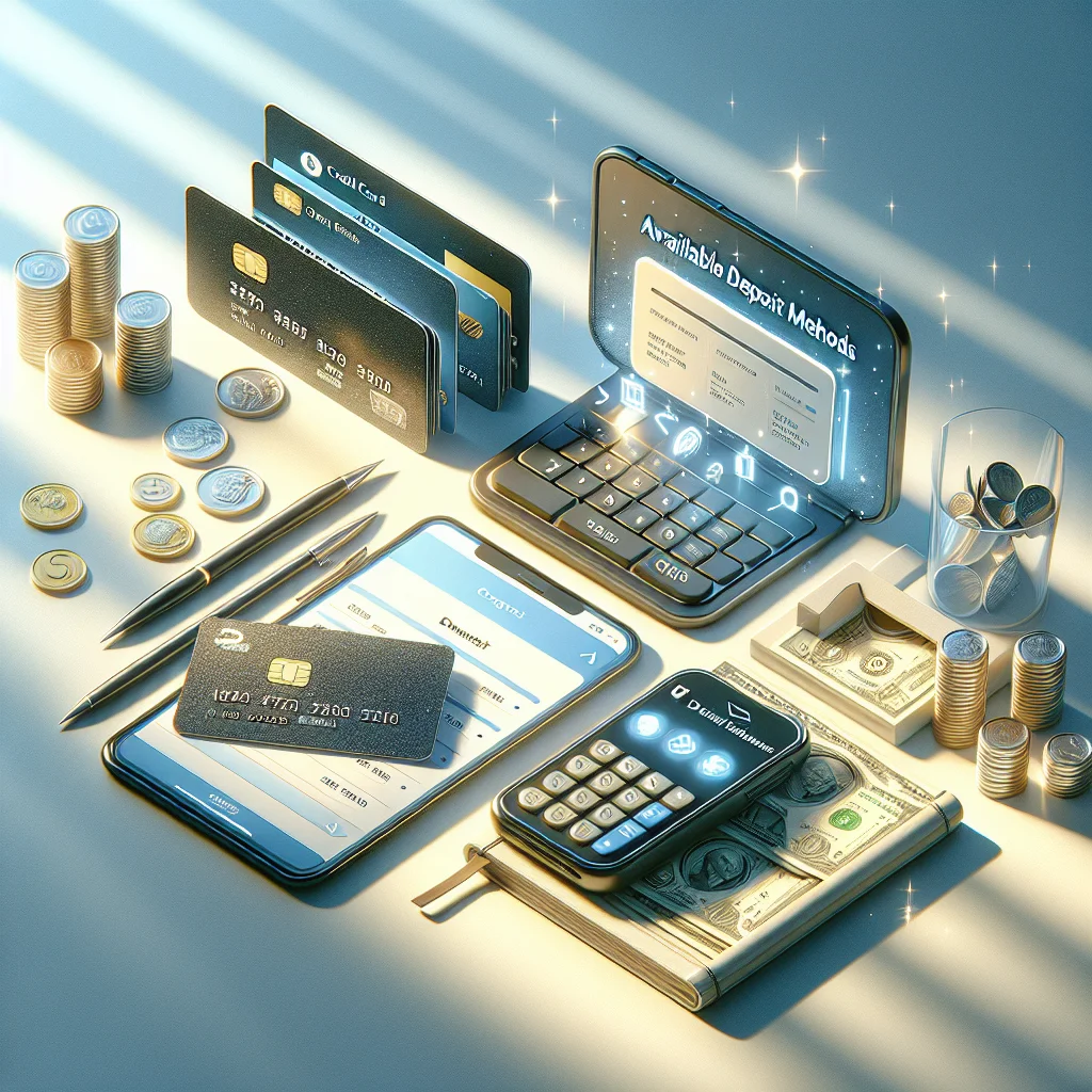 Métodos de depósito disponíveis